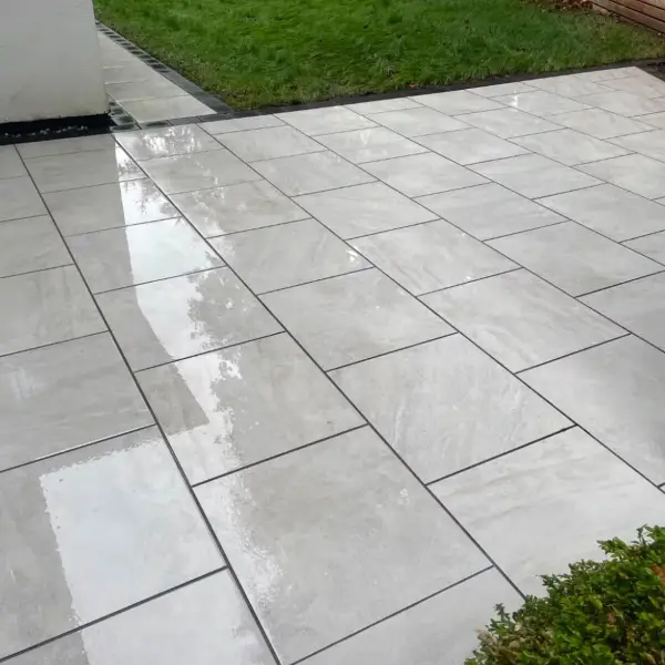 Patio after professional exterior cleaning